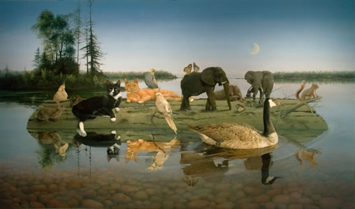 Big Water,    45 x 76 inches,  oil on linen,  2006
